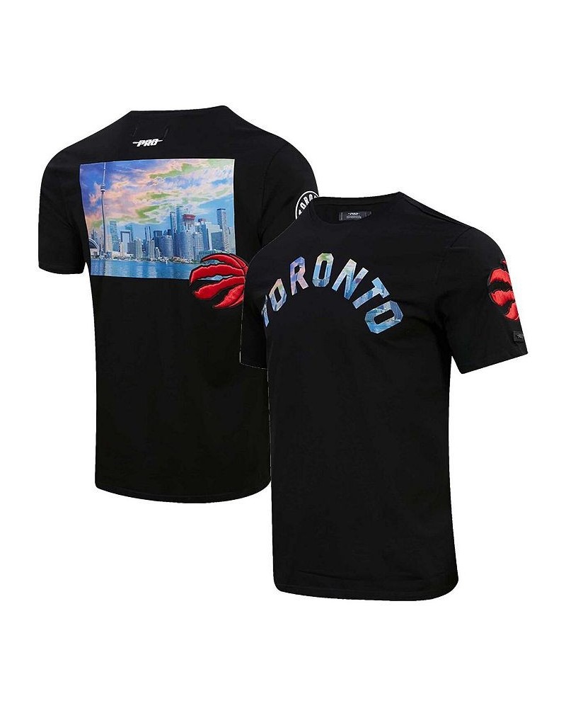 Men's Black Toronto Raptors City Scape T-shirt $19.27 T-Shirts