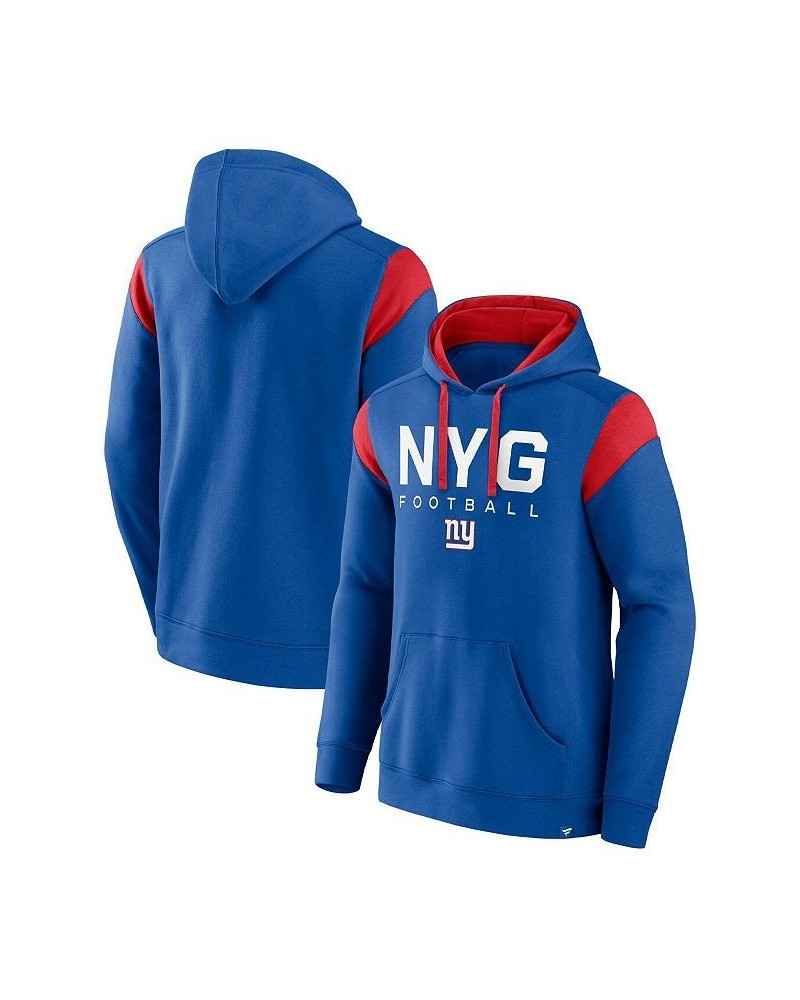 Men's Branded Royal New York Giants Call The Shot Pullover Hoodie $36.80 Sweatshirt