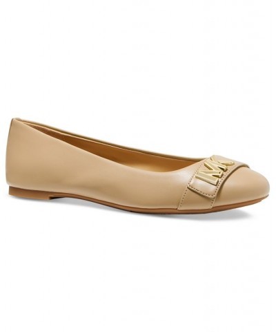 Women's Jilly Round Toe Ballet Flats Tan/Beige $46.53 Shoes