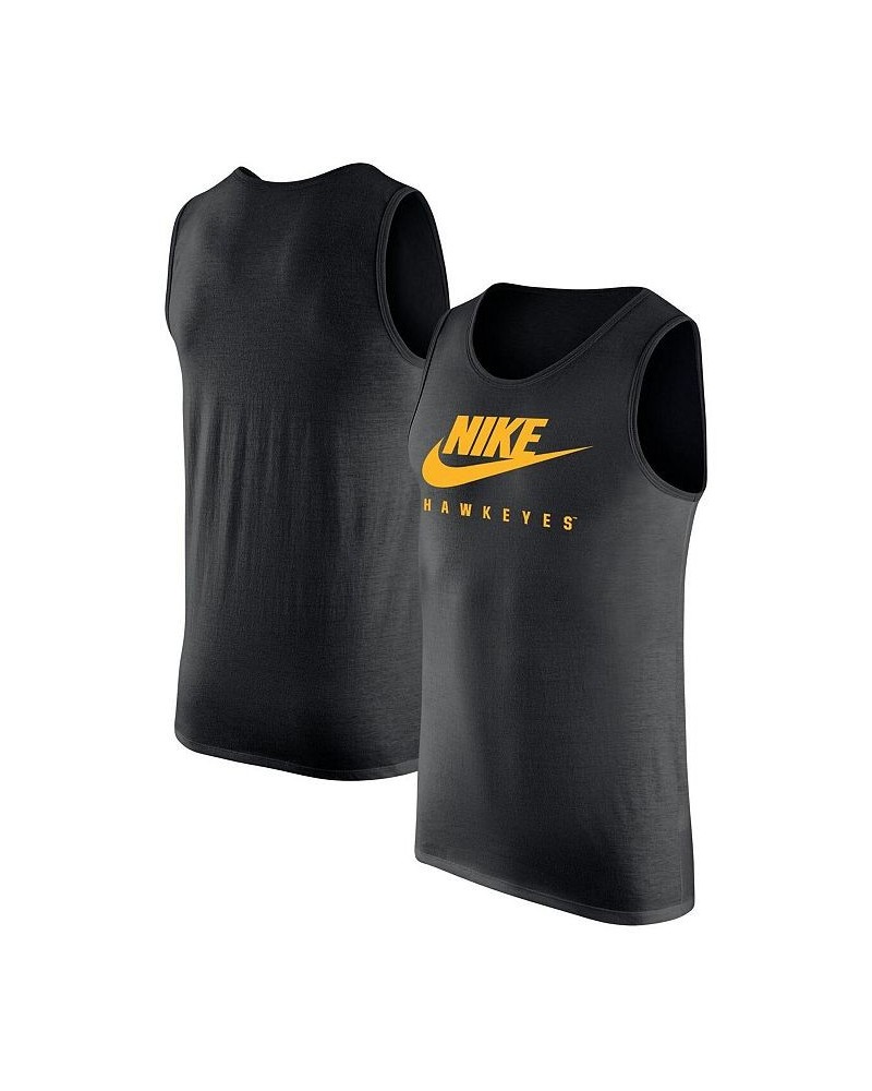 Men's Black Iowa Hawkeyes Futura Performance Scoop Neck Tank Top $18.90 T-Shirts