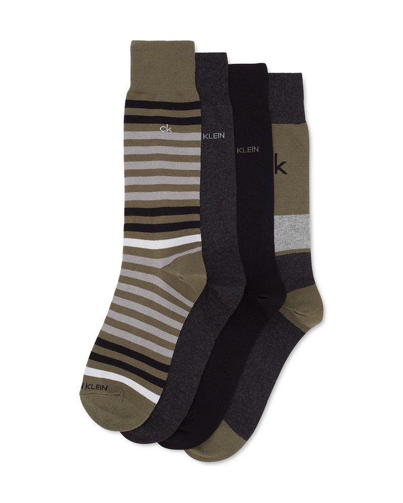 Men's 4-Pk. Crew Dress Socks Green $15.05 Socks