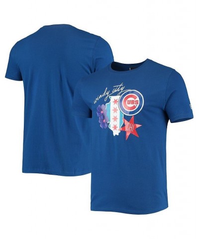 Men's Royal Chicago Cubs City Cluster T-shirt $20.68 T-Shirts