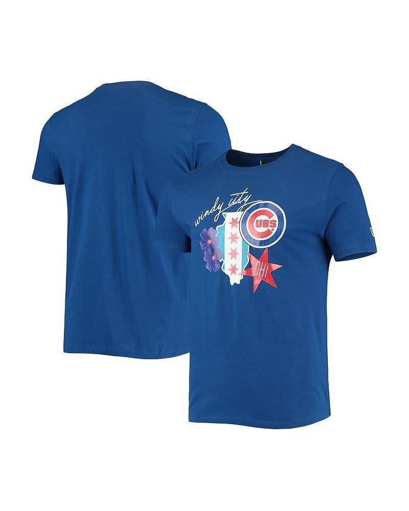 Men's Royal Chicago Cubs City Cluster T-shirt $20.68 T-Shirts