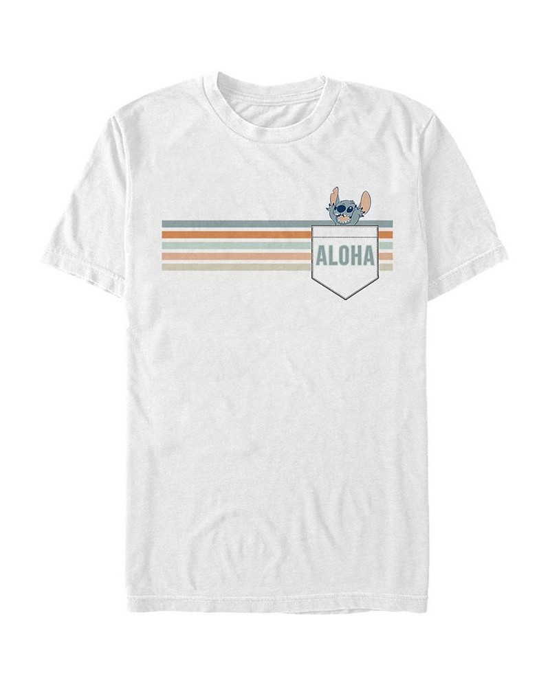 Men's Stitch Aloha Short Sleeve T-Shirt White $19.24 T-Shirts