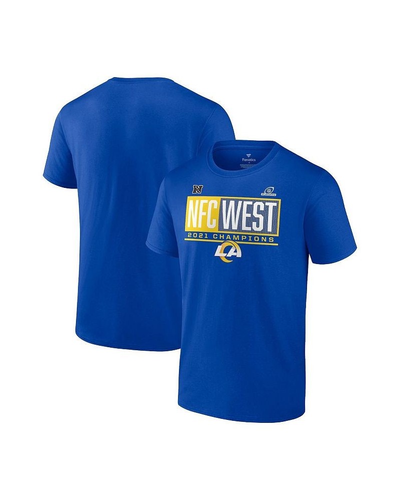 Men's Branded Royal Los Angeles Rams 2021 NFC West Division Champions Big and Tall Blocked Favorite T-shirt $16.00 T-Shirts