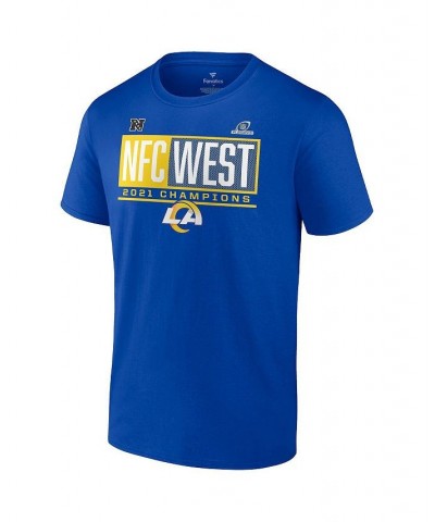 Men's Branded Royal Los Angeles Rams 2021 NFC West Division Champions Big and Tall Blocked Favorite T-shirt $16.00 T-Shirts