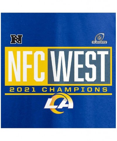 Men's Branded Royal Los Angeles Rams 2021 NFC West Division Champions Big and Tall Blocked Favorite T-shirt $16.00 T-Shirts