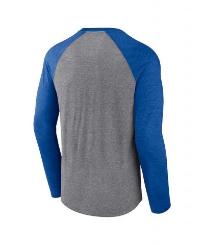 Men's Branded Heathered Gray, Heathered Royal Buffalo Bills Weekend Casual Raglan Tri-Blend Long Sleeve T-shirt $24.95 T-Shirts