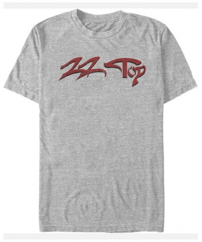 ZZ Top Men's Text Logo Short Sleeve T-Shirt Gray $15.05 T-Shirts