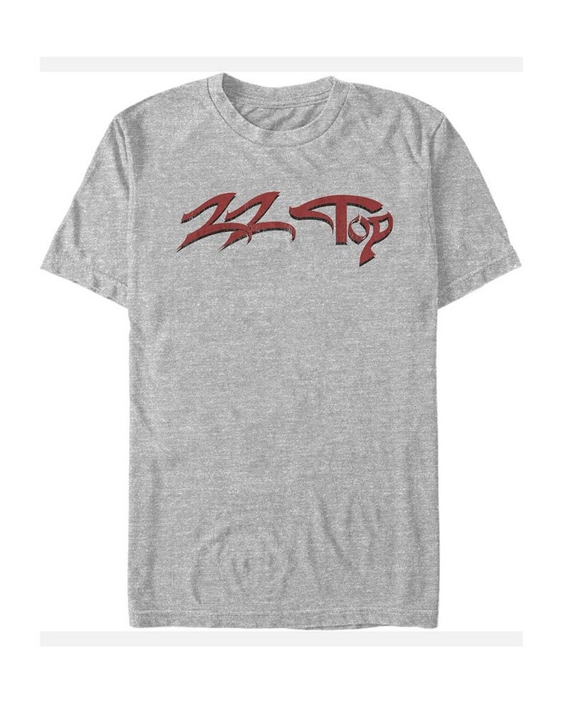 ZZ Top Men's Text Logo Short Sleeve T-Shirt Gray $15.05 T-Shirts