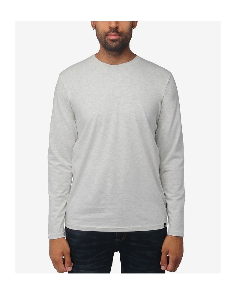 Men's Soft Stretch Crew Neck Long Sleeve T-shirt PD07 $19.60 T-Shirts