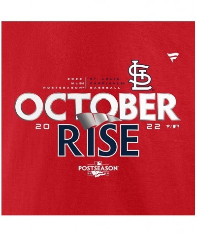 Men's Branded Red St. Louis Cardinals 2022 Postseason Locker Room Big and Tall T-shirt $35.39 T-Shirts