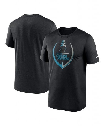 Men's Black Carolina Panthers Icon Legend Performance T-shirt $23.00 T-Shirts