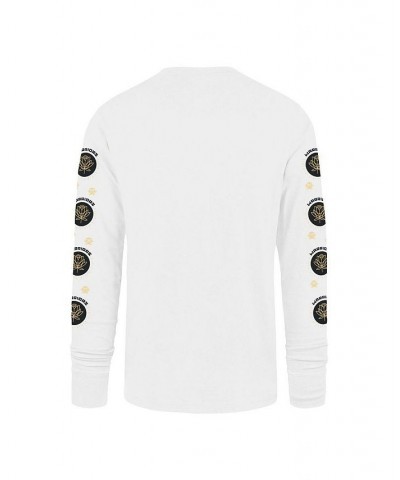 Men's White Golden State Warriors City Edition Downtown Franklin Long Sleeve T-shirt $34.55 T-Shirts