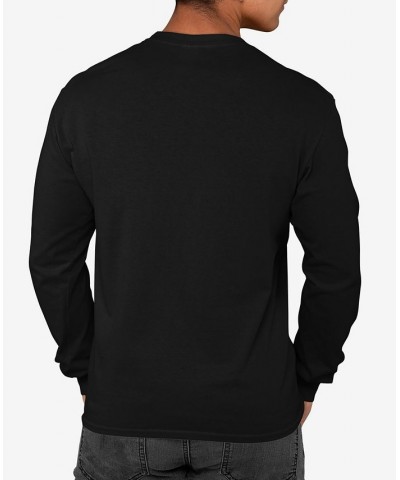 Men's San Francisco Bridge Word Art Long Sleeves T-shirt Black $17.20 T-Shirts