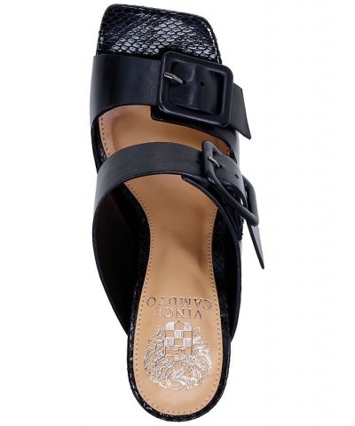 Babenet Buckled Strappy Mule Sandals Brown $45.60 Shoes