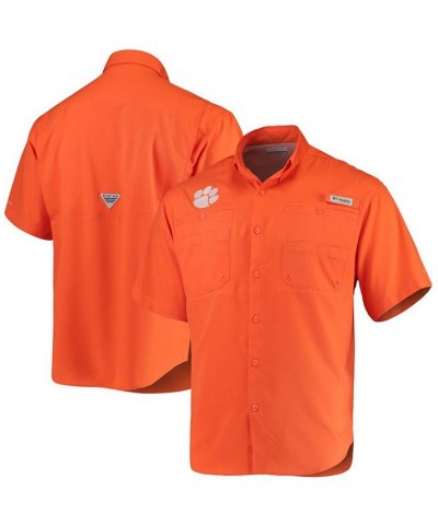 Men's Orange Clemson Tigers Tamiami Shirt $35.74 Shirts