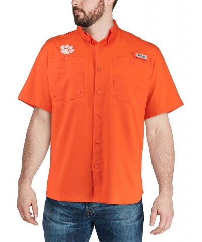 Men's Orange Clemson Tigers Tamiami Shirt $35.74 Shirts