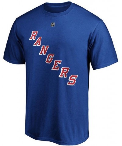 Men's Mika Zibanejad Blue New York Rangers Team Authentic Stack Name and Number T-shirt $14.96 T-Shirts