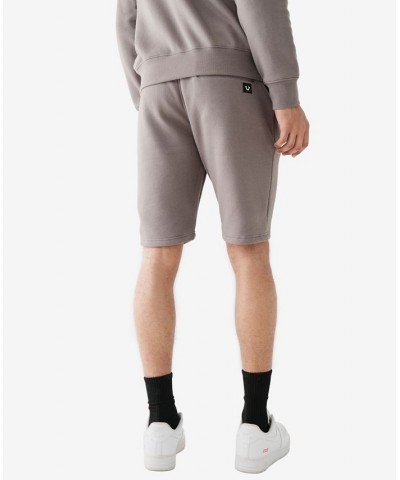 Men's Raised Embossed Jogger Shorts Gray $32.04 Shorts