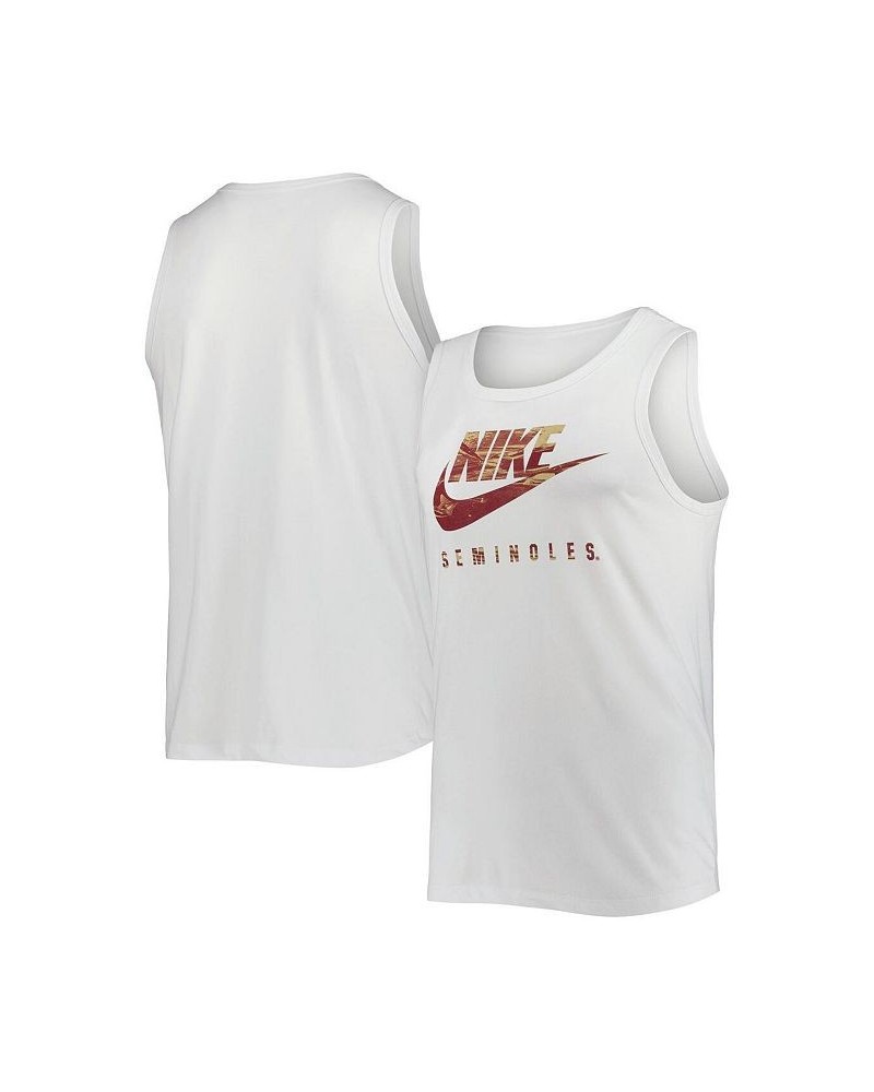 Men's White Florida State Seminoles Spring Break Futura Performance Tank Top $26.99 T-Shirts