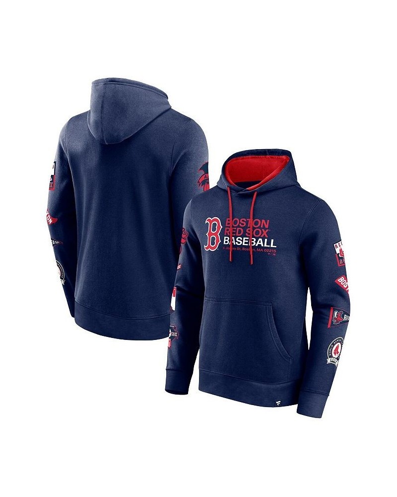 Men's Branded Navy Boston Red Sox Extra Innings Pullover Hoodie $39.10 Sweatshirt