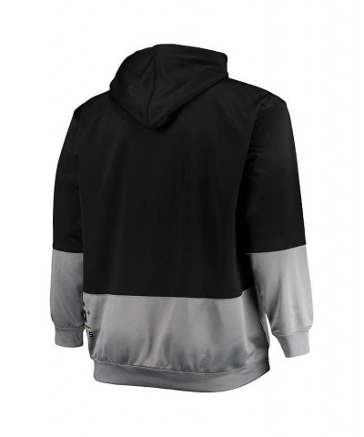 Men's Black, Gray Vegas Golden Knights Big and Tall Team Quarter-Zip Hoodie $33.88 Sweatshirt