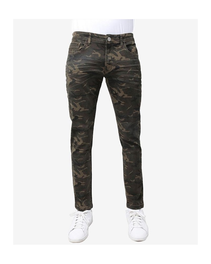 Men's Stretch Twill Colored Pants Olive Camo $25.20 Pants