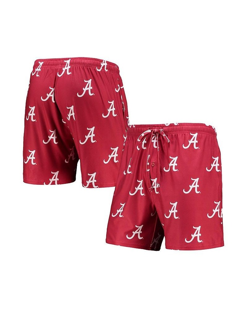 Men's Crimson Alabama Crimson Tide Flagship Allover Print Jam Shorts $16.80 Shorts