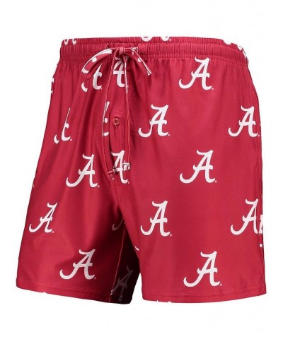 Men's Crimson Alabama Crimson Tide Flagship Allover Print Jam Shorts $16.80 Shorts