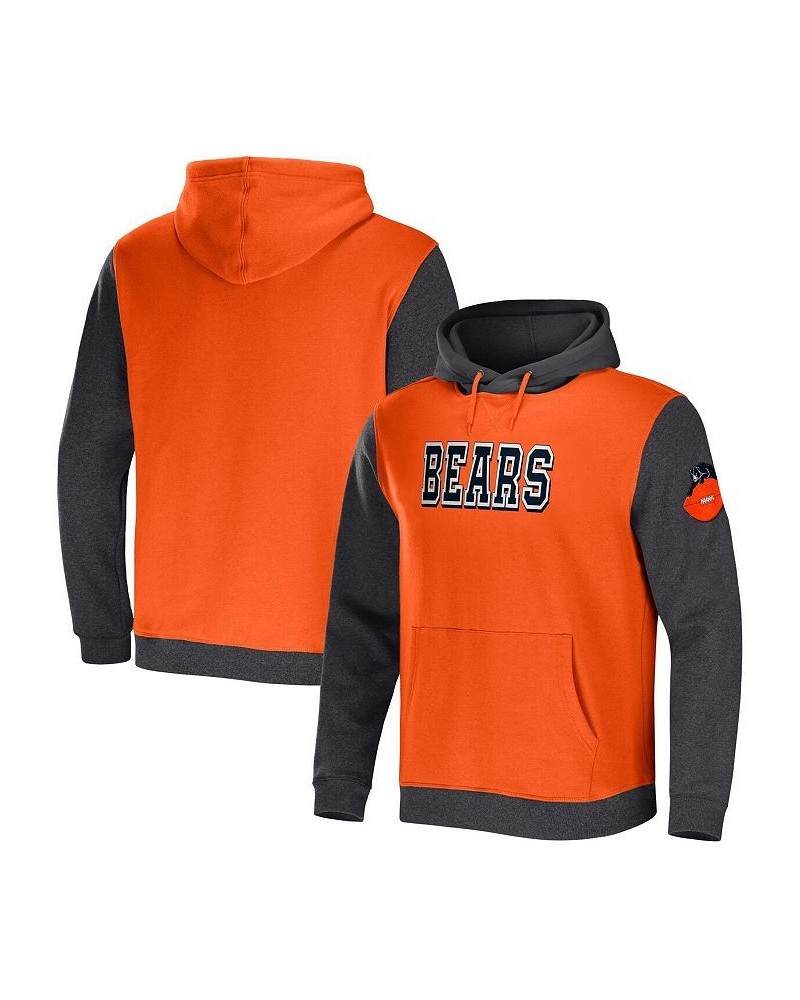 Men's NFL x Darius Rucker Collection by Orange, Heather Charcoal Chicago Bears Colorblock Pullover Hoodie $30.36 Sweatshirt