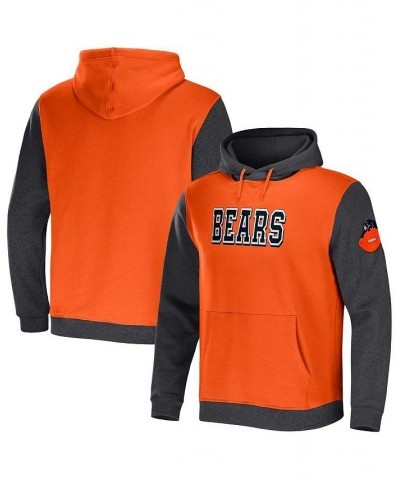 Men's NFL x Darius Rucker Collection by Orange, Heather Charcoal Chicago Bears Colorblock Pullover Hoodie $30.36 Sweatshirt