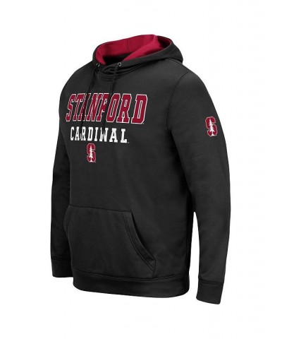 Men's Black Stanford Cardinal Sunrise Pullover Hoodie $26.65 Sweatshirt