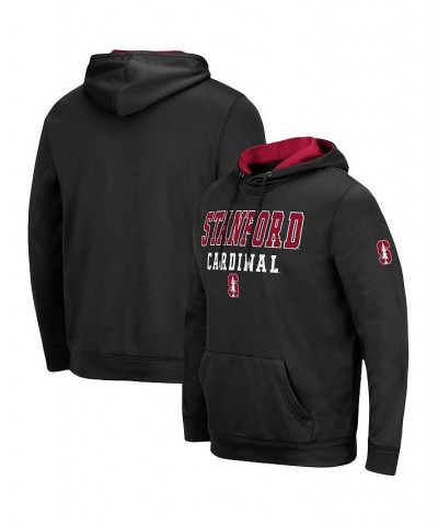 Men's Black Stanford Cardinal Sunrise Pullover Hoodie $26.65 Sweatshirt