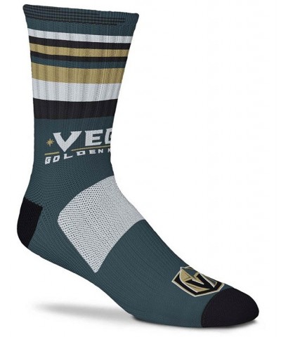 Men's and Women's Gray Vegas Golden Knights Rave Crew Socks $10.44 Socks