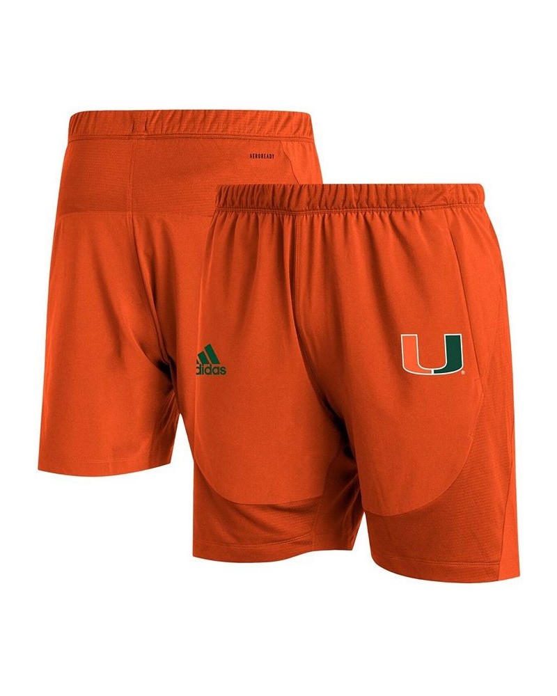 Men's Orange Miami Hurricanes 2021 Sideline Aeroready Training Shorts $19.27 Shorts