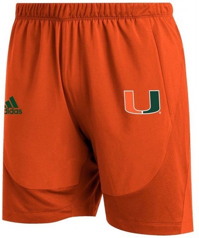 Men's Orange Miami Hurricanes 2021 Sideline Aeroready Training Shorts $19.27 Shorts