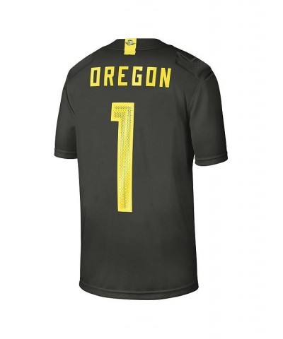 Men's Graphite, Yellow 1 Sequoia Oregon Ducks Alternate Game Jersey $40.25 Jersey