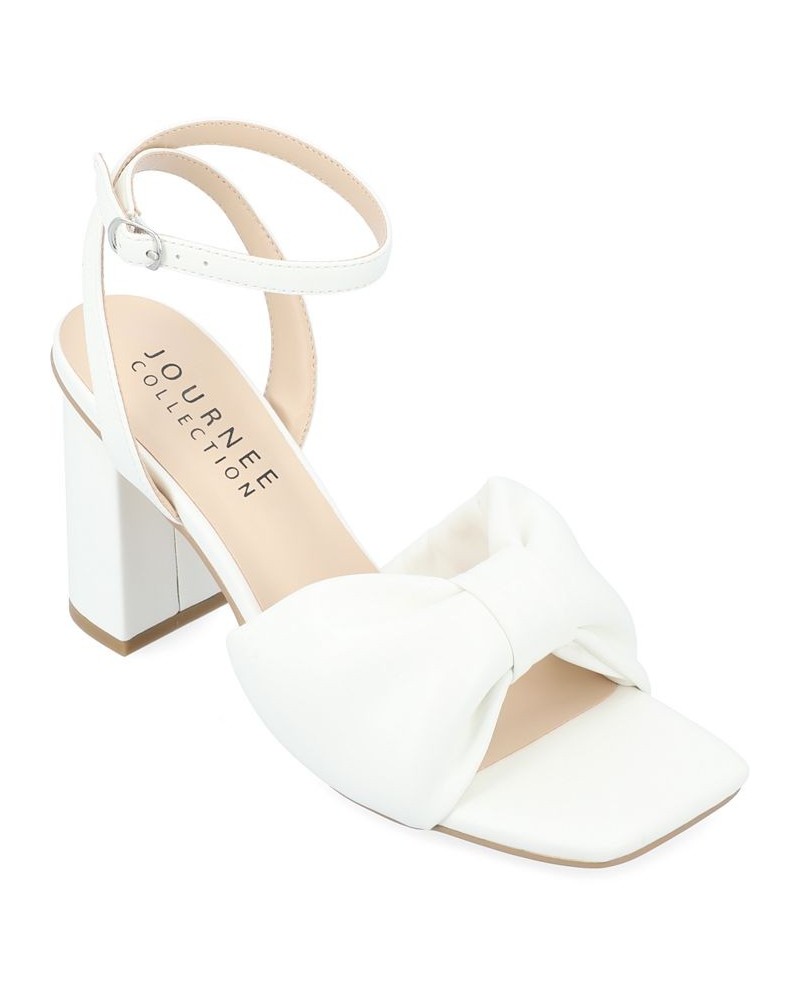 Women's Lottey Bow Sandals White $46.55 Shoes