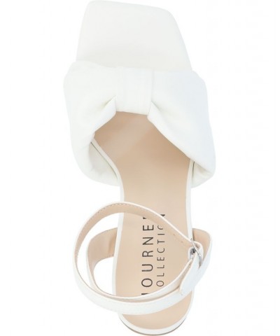 Women's Lottey Bow Sandals White $46.55 Shoes