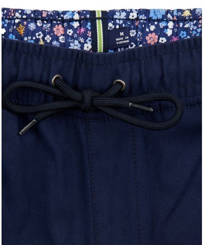 Men's Navy Drawstring Pants Blue $47.44 Pants