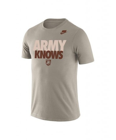 Men's Natural Army Black Knights Rivalry Army Knows 2-Hit Legend T-shirt $26.54 T-Shirts