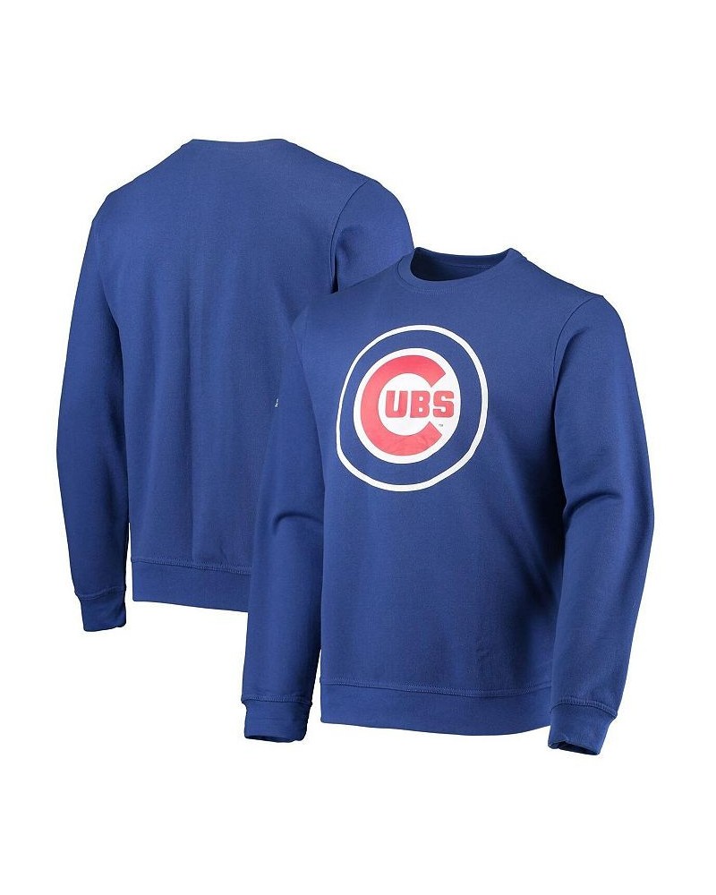 Men's Royal Chicago Cubs Logo Pullover Sweatshirt $35.99 Sweatshirt