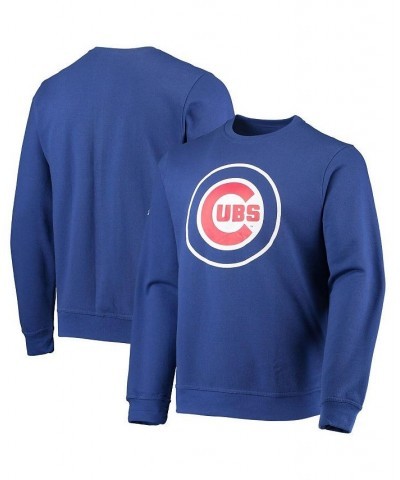 Men's Royal Chicago Cubs Logo Pullover Sweatshirt $35.99 Sweatshirt