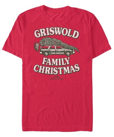 Men's National Lampoon Christmas Vacation Tie One on Short Sleeve T-shirt Red $19.24 T-Shirts