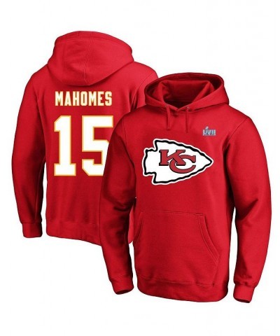 Men's Patrick Mahomes Red Kansas City Chiefs Super Bowl LVII Big and Tall Name and Number Pullover Hoodie $41.00 Sweatshirt