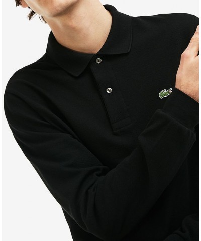 Men’s Classic Fit Long-Sleeve L.12.12 Polo Shirt Black $65.00 Polo Shirts