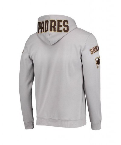 Men's Gray San Diego Padres Team Logo Pullover Hoodie $50.76 Sweatshirt