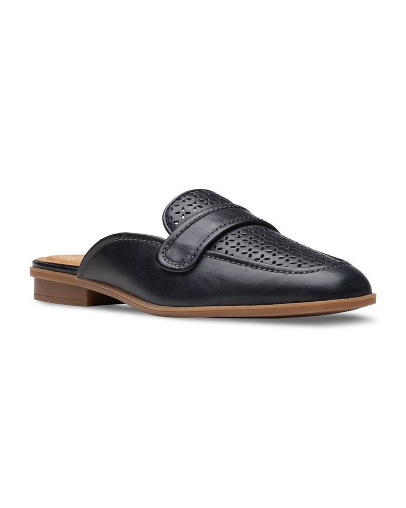 Women's Lyrical Rose Slip-On Loafer Flats Black $33.60 Shoes