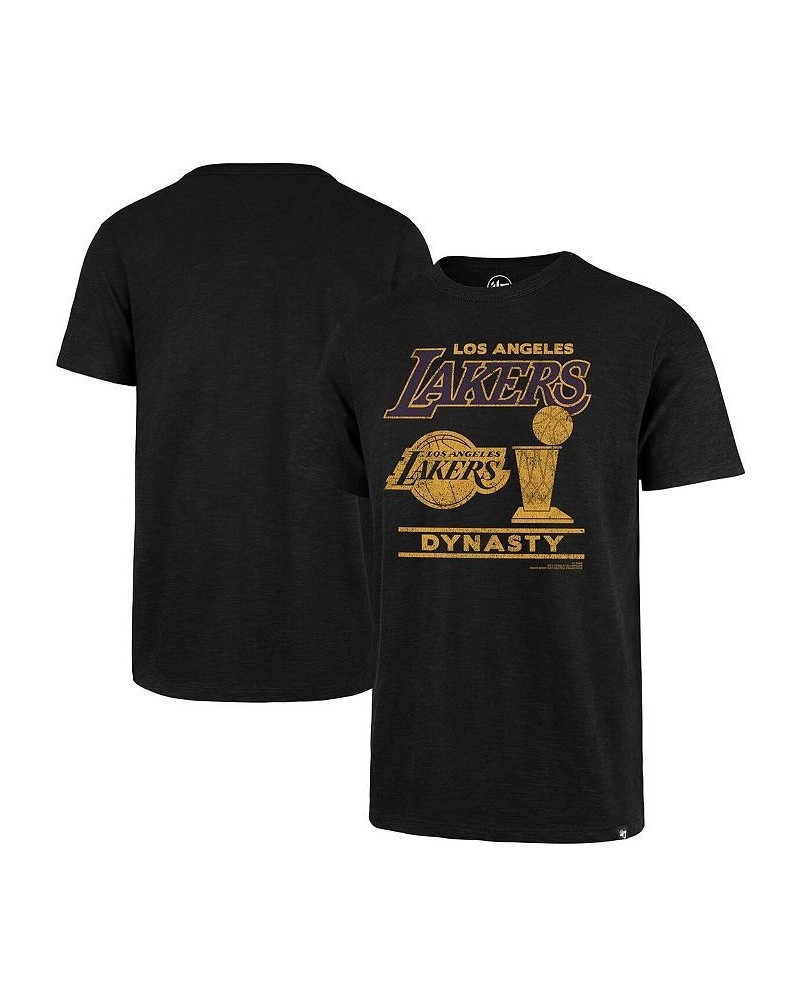 Men's '47 Black Los Angeles Lakers 2020 NBA Finals Champions Scrum Dynasty T-shirt $20.13 T-Shirts